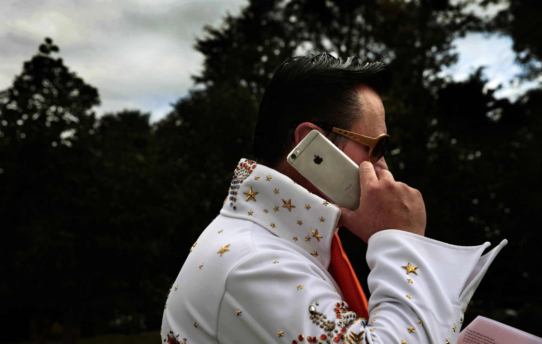 Funeral director plays the King